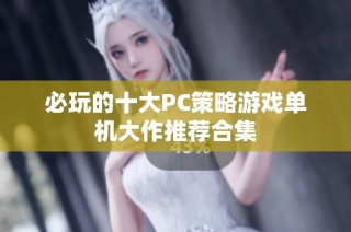 必玩的十大PC策略游戏单机大作推荐合集