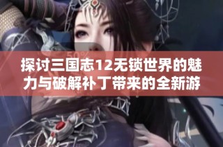 探讨三国志12无锁世界的魅力与破解补丁带来的全新游戏体验