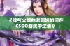 《脾气火爆的老阿姨如何在CSGO游戏中逆袭》