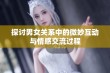 探讨男女关系中的微妙互动与情感交流过程