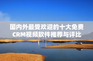 国内外最受欢迎的十大免费CRM视频软件推荐与评比