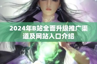 2024年B站全面升级推广渠道及网站入口介绍