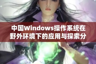 中国Windows操作系统在野外环境下的应用与探索分析