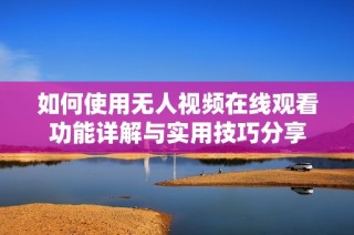 如何使用无人视频在线观看功能详解与实用技巧分享