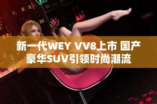 新一代WEY VV8上市 国产豪华SUV引领时尚潮流