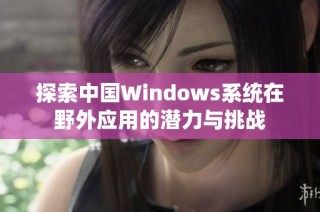 探索中国Windows系统在野外应用的潜力与挑战