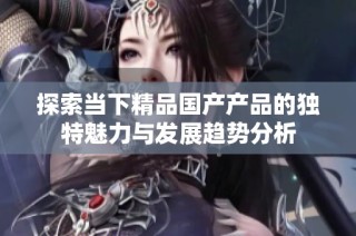 探索当下精品国产产品的独特魅力与发展趋势分析