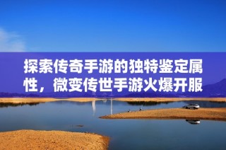 探索传奇手游的独特鉴定属性，微变传世手游火爆开服
