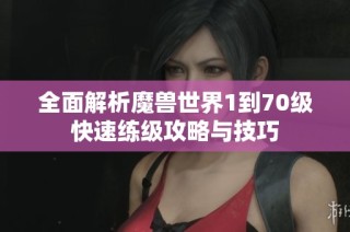 全面解析魔兽世界1到70级快速练级攻略与技巧