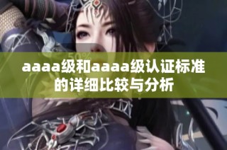 aaaa级和aaaa级认证标准的详细比较与分析