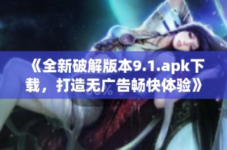 《全新破解版本9.1.apk下载，打造无广告畅快体验》