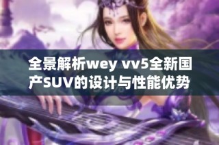 全景解析wey vv5全新国产SUV的设计与性能优势