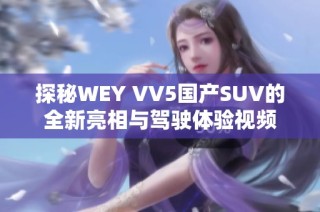 探秘WEY VV5国产SUV的全新亮相与驾驶体验视频