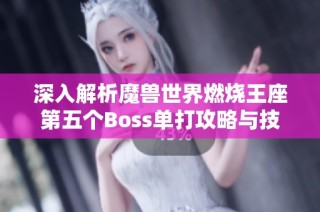 深入解析魔兽世界燃烧王座第五个Boss单打攻略与技巧分享