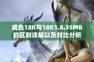 成色18K与18K1.8.35MB的区别详解以及对比分析