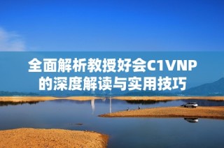 全面解析教授好会C1VNP的深度解读与实用技巧