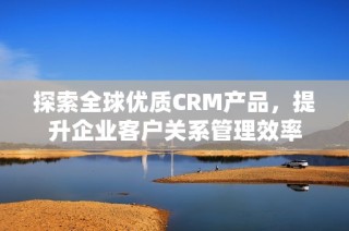 探索全球优质CRM产品，提升企业客户关系管理效率