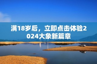 满18岁后，立即点击体验2024大象新篇章