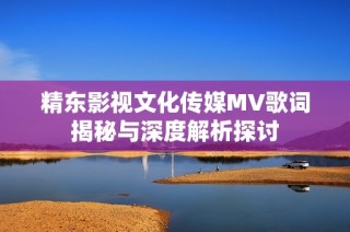 精东影视文化传媒MV歌词揭秘与深度解析探讨