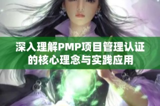 深入理解PMP项目管理认证的核心理念与实践应用