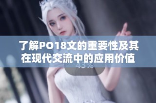 了解PO18文的重要性及其在现代交流中的应用价值