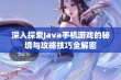 深入探索Java手机游戏的秘境与攻略技巧全解密