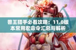 兽王猎手必看攻略：11.0版本常用宏命令汇总与解析