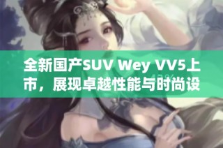 全新国产SUV Wey VV5上市，展现卓越性能与时尚设计