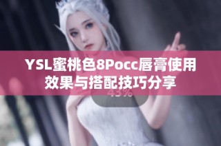 YSL蜜桃色8Pocc唇膏使用效果与搭配技巧分享