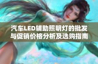 汽车LED辅助照明灯的批发与促销价格分析及选购指南详细介绍