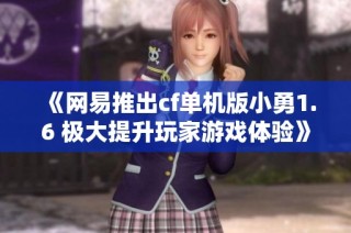 《网易推出cf单机版小勇1.6 极大提升玩家游戏体验》