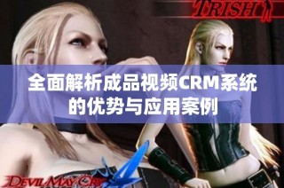 全面解析成品视频CRM系统的优势与应用案例