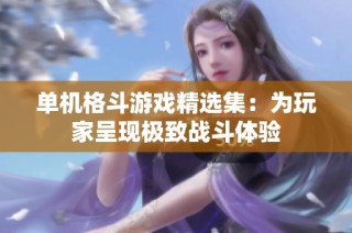 单机格斗游戏精选集：为玩家呈现极致战斗体验