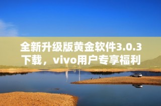 全新升级版黄金软件3.0.3下载，vivo用户专享福利