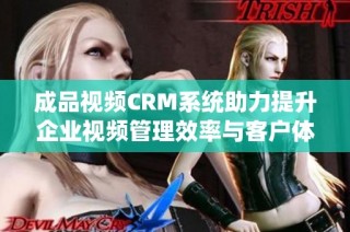 成品视频CRM系统助力提升企业视频管理效率与客户体验