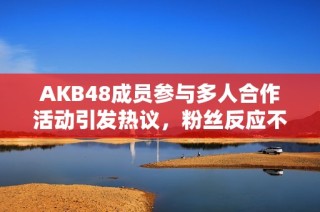 AKB48成员参与多人合作活动引发热议，粉丝反应不一