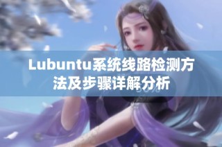 Lubuntu系统线路检测方法及步骤详解分析