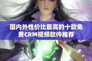 国内外性价比最高的十款免费CRM视频软件推荐