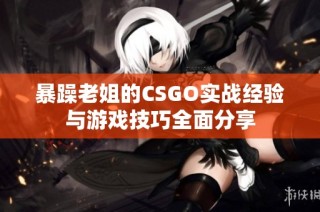 暴躁老姐的CSGO实战经验与游戏技巧全面分享