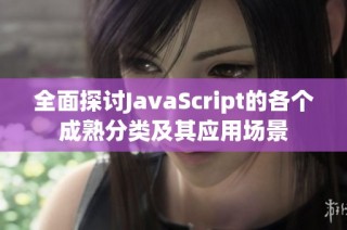 全面探讨JavaScript的各个成熟分类及其应用场景