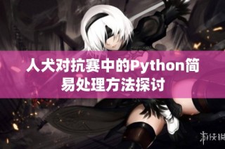 人犬对抗赛中的Python简易处理方法探讨