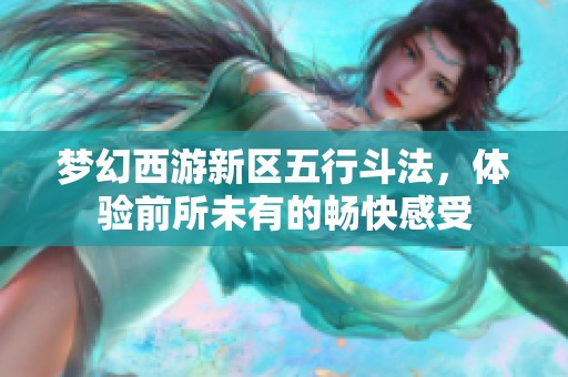 梦幻西游新区五行斗法，体验前所未有的畅快感受