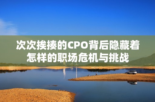 次次挨揍的CPO背后隐藏着怎样的职场危机与挑战