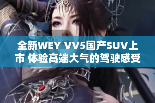 全新WEY VV5国产SUV上市 体验高端大气的驾驶感受