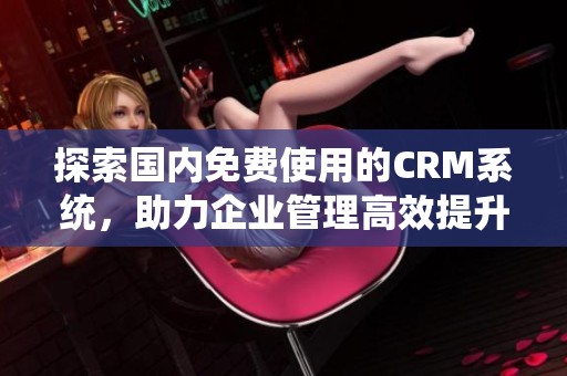 探索国内免费使用的CRM系统，助力企业管理高效提升