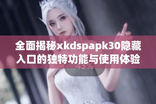 全面揭秘xkdspapk30隐藏入口的独特功能与使用体验