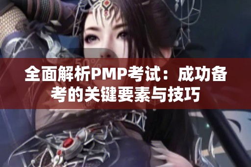 全面解析PMP考试：成功备考的关键要素与技巧