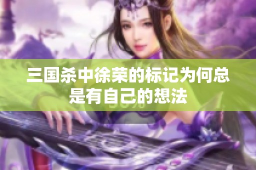 三国杀中徐荣的标记为何总是有自己的想法