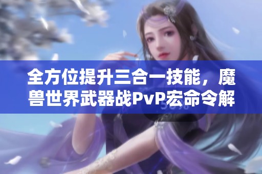 全方位提升三合一技能，魔兽世界武器战PvP宏命令解析