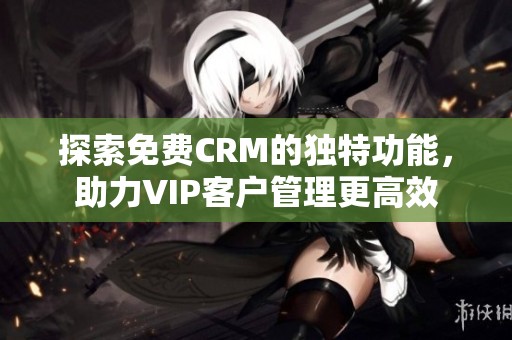 探索免费CRM的独特功能，助力VIP客户管理更高效